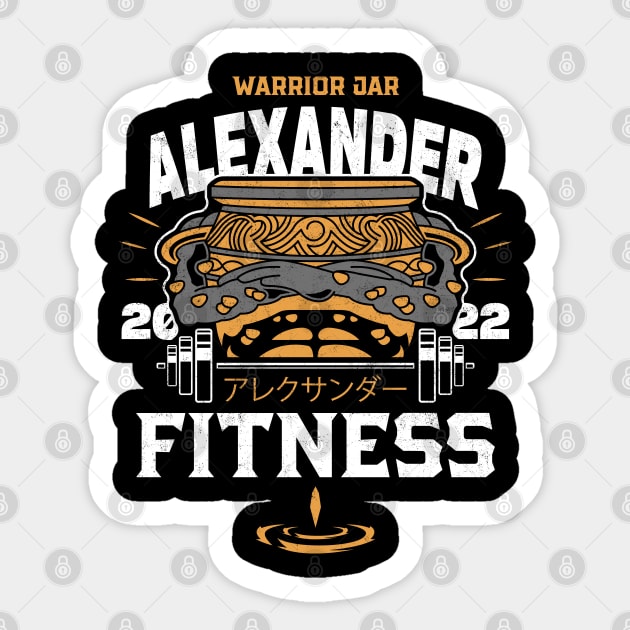 Warrior Jar Fitness Sticker by logozaste